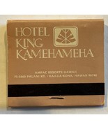 King Kamehameha Hotel Hawaii&#39;s Historic Kona Coast Island Matchbook Unst... - $4.94