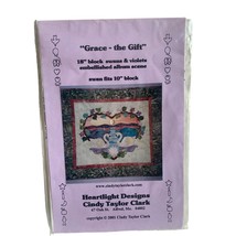 Grace the Gift Swans and Violets Quilt Sewing Pattern by Heartlight Designs - $7.91