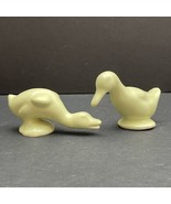Vintage Lot of 2 Bauer Pottery Green Ducks – Matte Art Pottery Figurines - $1,157.55 MXN