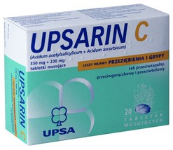 Upsarin C for pain and fever x20 effervescent tablets UPSA( PACK OF 3 ) - $82.23 CAD