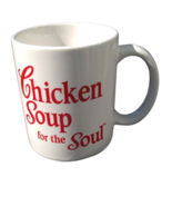 Vintage 90s Chicken Soup for the Soul Coffee Mug White Red Cup Self Help - £7.41 GBP