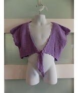 Disney Shrug Sweater Purple Sparkle Short Sleeve Size L (10/12) Girl&#39;s - $20.78 CAD