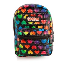 Black Rainbow Hearts BooBoo Backpack Mini - $19.62