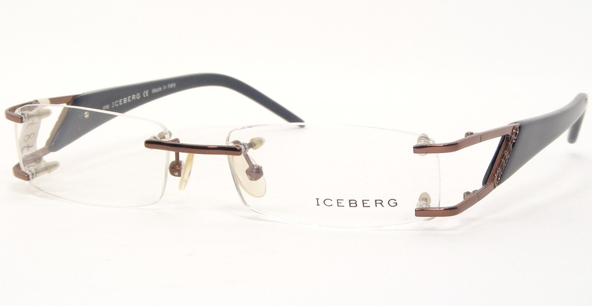 Iceberg IC04506 Deep Malva / Azul Oscuro Único Raro Gafas Ic 045 06 52-1... - $115.50