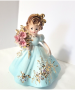 Josef Happy Birthday Party Series Karla Figurine Roses Bouquet &amp; Happy B... - $1,156.92 MXN