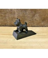 Cast Iron Dog Door Stop Jam Scottish Terrier Stopper Wedge Stop Rustic D... - $393.28 MXN
