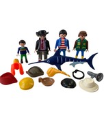 Playmobil Toy Set Lot Male Boy Action Figures Swordfish Diver Accessorie... - $16.82