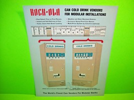 Rock-Ola 1966 Model 3303-V Can Cold Drink Original Coin Op Vending Machine Flyer - £19.48 GBP