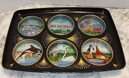 1976 Seaworld Drink Tray 6 Section Rectangle Whales, Otters, Penquins, D... - $24.70