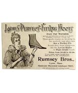 Rumsey Bros Ladies Boots 1894 Advertisement Victorian Footwear 3 ADBN1yy - $28.01 CAD