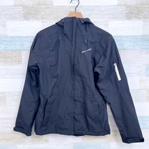 Helly Hansen Packable Hooded Rain Jacket Black Mesh Lined Womens Medium - $89.09
