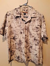 Havana Jacks cafe silk Hawaiian palm island shirt m medium - £13.15 GBP