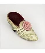 Vintage Russ Berrie Mini Ladies Victorian Shoe Pin Cushion #100079 - $20.37 CAD
