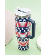 Bluing Stars and Stripes Print Handled Thermos Cup 40oz - $38.16 CAD