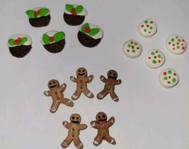 Dollhouse Christmas Cookies Assortment #2 Gingerbread Chocolate Sugar - £7.36 GBP