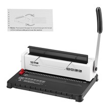 VEVOR Coil Spiral Binding Machine, Manual Book Maker 34-Holes Binding 120 Sheets - $2,422.32 MXN