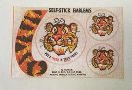 Set Of 5 Vintage ESSO Exxon Put Some Tiger in Your Tank Self Stick Emblem - £10.57 GBP