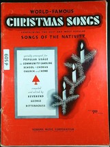 George RittenHouse Music Christmas Songs of Nativity Famous 1929 9&quot; x 12&quot; 509a - £7.09 GBP