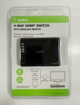 Belkin 4-Way HDMI Switch with Wireless Remote - £8.48 GBP