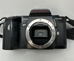 Minolta Film Camera Maxxum 5000 AF 35mm SLR + Minolta 50mm Lens *PARTS O... - $21.73