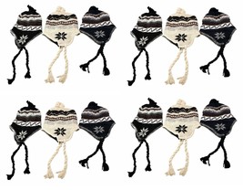 Wholesale Lot of 12 Unisex Peruvian Ski Hat Warm Winter Lined Christmas ... - £23.34 GBP