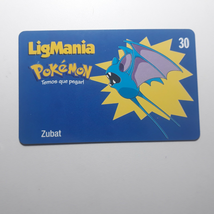 Zubat Phone Card Pokemon Rare Ligmania 23/30 - Brazil 2000 - £15.36 GBP