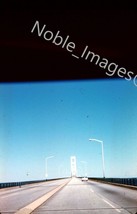 1961 View from Car North Over Bridge to Mackinac Kodachrome 35mm Slide - £2.71 GBP