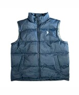 US Polo Assn Navy Blue Full Zip Sleeveless Puffer Vest Pony Logo Mens XL... - $600.13 MXN