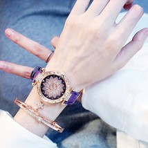 2Pcs Set Women Fashion Watches Purple - £8.75 GBP