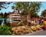 Disneyland Mark Twain Riverboat I-296 Anaheim CA UNP Chrome Postcard U14 - $5.31