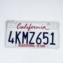  California Sesquicentennial - 150 Years Passenger License Plate 4KMZ651 - $18.80