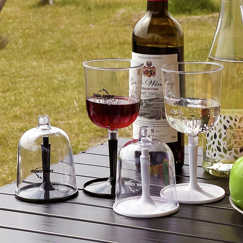 Resin Collapsible Wine Glass Portable Detachable Plastic Wine Glasses - £8.91 GBP+