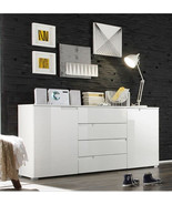 Santino White Wide Sideboard S8 - £281.72 GBP