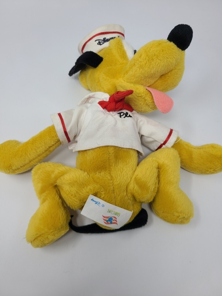 Disney Cruise Line 9" Pluto Sailor Plush Bean Bag Dog Item image 4