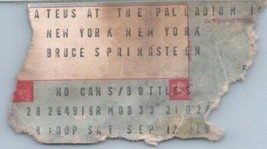 Billet De Concert Bruce Springsteen 18 Septembre 1978 Palladium New York NYC - $49.49