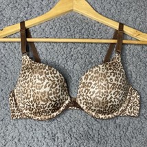 Lily of France Push Up Bra Multiway Cheetah Leopard Padded Adds 2 Cup Si... - $11.03