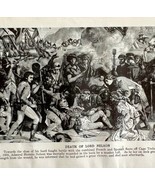 1914 Death of Lord Nelson Trafalgar 1805 Art Print Antique Military Coll... - $29.99