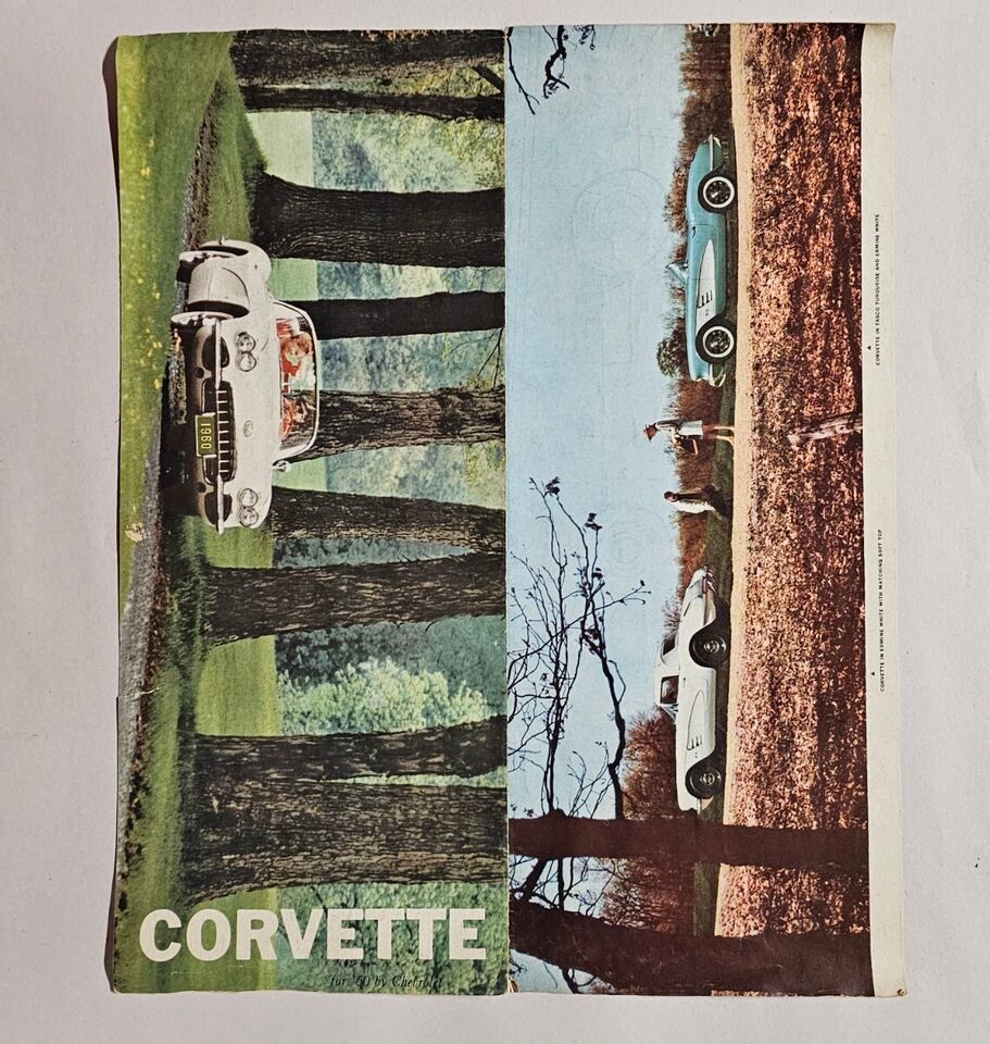 Primary image for GENUINE ORIGINAL 1960 CHEVROLET CORVETTE Dealers Brochure - NICE