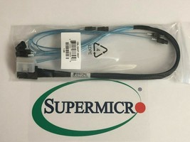 Supermicro CBL-SAST-0827 SLIMLINE SAS x8 (LA) to 8 SATA x4,INT, 70CM,32AWG - £70.76 GBP