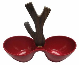 Red Antler Serving Set Christmas Holiday Appetizer Candy Dish Condiment - £18.33 GBP