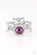 Paparazzi Crown Coronation Purple Ring - New - £3.53 GBP