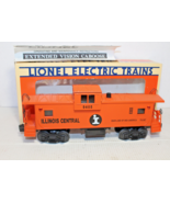 Lionel O Scale 19716 Illinois Central Smoking Extended Vision Caboose Boxed - $77.99