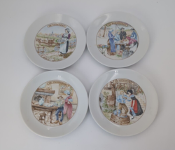 Apilco Le Fromage Porcelain France Cheese Plates Set of 4 - £12.81 GBP