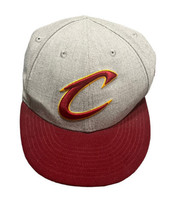 New Era Cleveland Cavaliers Cavs NBA 59Fifty Fitted Grey 2 Tone Hat Cap 7 1/2 - £17.42 GBP