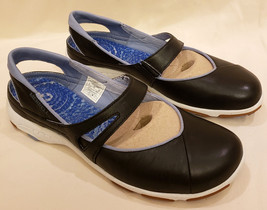 Merrell Comfort Shoes with Reflexology-based Massaging Nubs Insoles Sz-9 Black - £40.07 GBP
