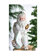 Vintage Lenox Holiday Santa Cookie Jar NO LID Great Planter Or Utensil H... - €15,32 EUR