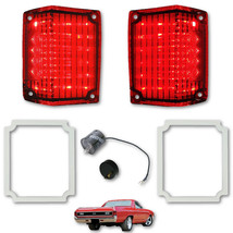 70 71 72 Chevy El Camino LED Tail Brake Light Lenses Foam Gaskets &amp; Flasher Set - £94.35 GBP