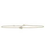 Diamond Anchor Anklet Bracelet Ankle 10k Yellow Gold 9 inch - $262.35