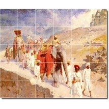 Edwin Weeks Village Painting Ceramic Tile Mural BTZ09565 - £239.80 GBP+