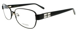 Vera Wang Joanie BK Women&#39;s Eyeglasses Frames 53-16-135 Black w/ Crystals - £33.20 GBP